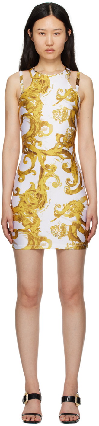 Ruha Versace Printed Minidress Fehér | E76HAO944_EJS292