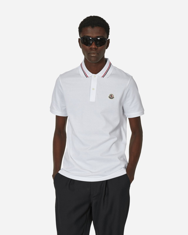 Pólóingek Moncler Logo Polo Shirt White Fehér | J10918A0002189A16 002