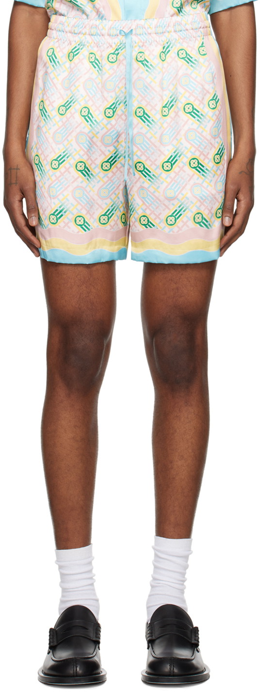 Rövidnadrág Casablanca Ping Pong Shorts Kék | MPS24-TR-012-01