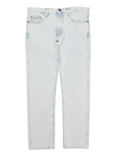 Farmer Off-White Diag Tab Arrow Slim Jean Kék | OMYA147C99DEN0024001