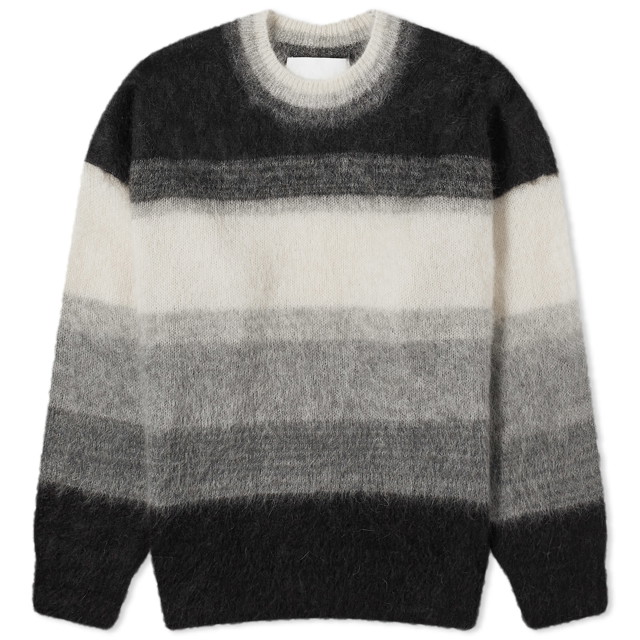 Pulóver ISABEL MARANT Drussellh Dip Dyed Mohair Jumper Fekete | 24PPU0062HA-B1L03H-ECBK