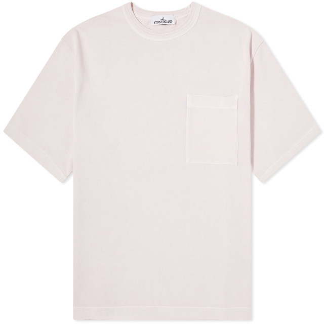 Póló Stone Island Marina Logo Pocket T-Shirt Rózsaszín | 8015203X4-V0180