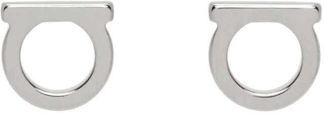 Fülbevaló FERRAGAMO Gancini Pearl Earrings "Silver" Fémes | 760120 - 696433