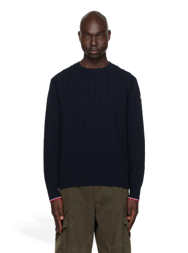 Pulóver Moncler Crewneck Sweater Sötétkék | I20919C00027M1127