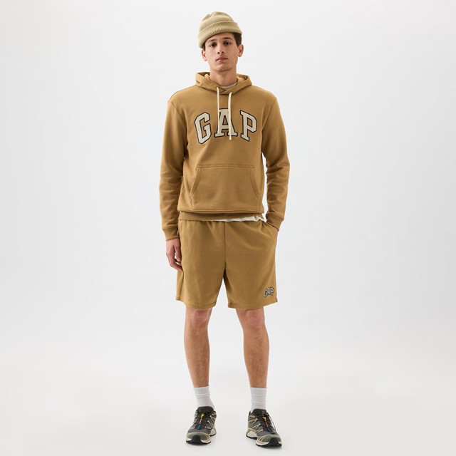 Rövidnadrág GAP Logo Shorts Perfect Khaki Zöld | 866764-00