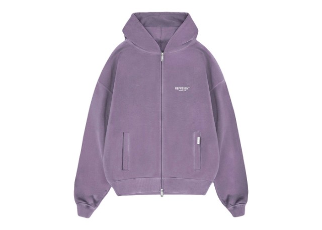 Sweatshirt Represent Clo Represent Owners Club Zip Hoodie Vintage Violet Orgona | MH4039-326