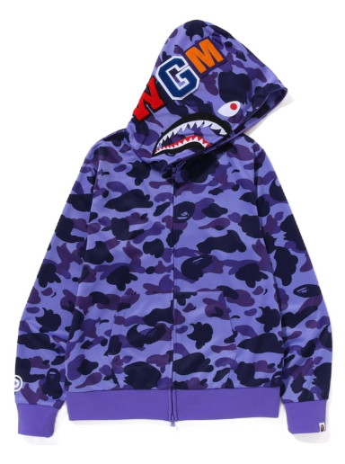 Sweatshirt BAPE 1st Camo Jersey Shark Full Zip Hoodie Orgona | 1I70-115-004