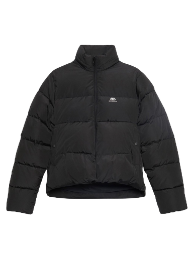 Puff dzsekik Balenciaga C-Shape Puffer Jacket Fekete | 601763TYD361000