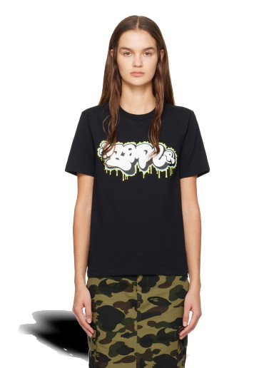 Póló BAPE Graffiti T-Shirt Fekete | 001TEJ802042L