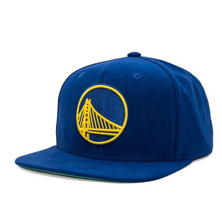 Kupakok Mitchell & Ness Sweet Suede Snapback Golden State Warriors Blue Kék | HHSS7359-GSWYYPPPBLUE