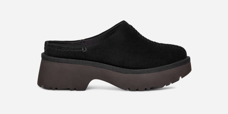 Sneakerek és cipők UGG ® New Heights Clog for Women in Black, Size 3, Suede Fekete | 1152731-BLK, 0