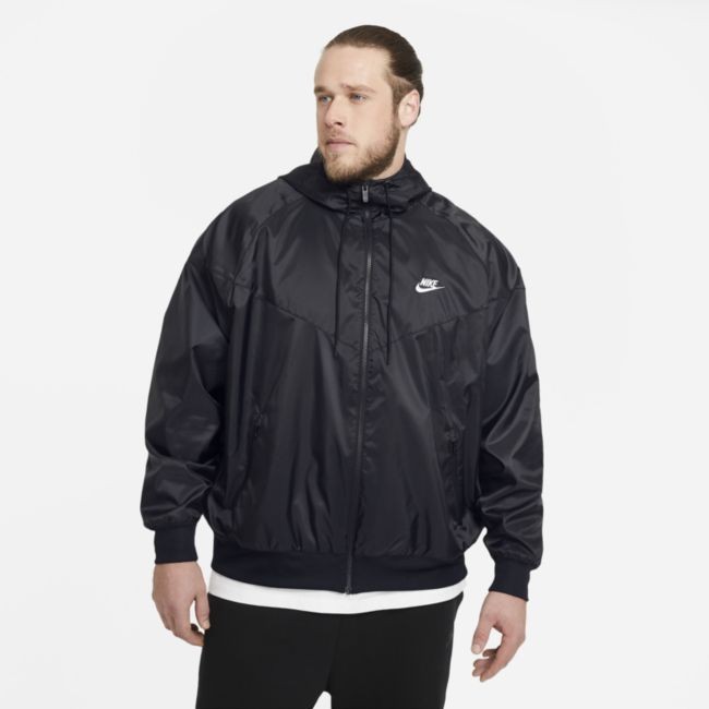 Széldzsekik Nike Woven Windrunner Hooded Jacket Fekete | DA0001-010, 0