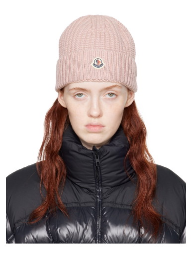 Beanie sapkák Moncler Patch Beanie Rózsaszín | I20933B00048M1131