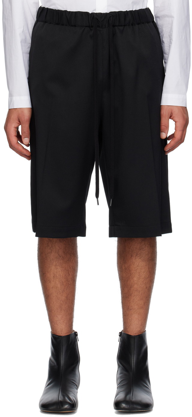 Rövidnadrág Maison Margiela MM6 Drawstring Shorts Fekete | SH0MU0009 S47848