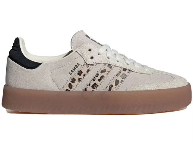 Sneakerek és cipők adidas Originals Sambae Leopard Off White W Bézs | JI4226