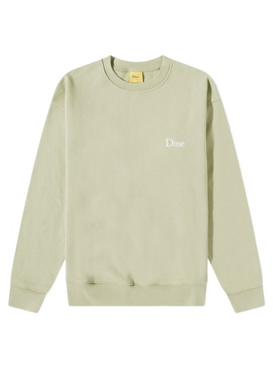 Sweatshirt Dime Classic Small Logo Crew Sweat Zöld | DIMESU13GRN