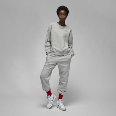 Sweatshirt Nike Brooklyn Fleece Crew-Neck Sweatshirt Szürke | DQ4462-063, 3