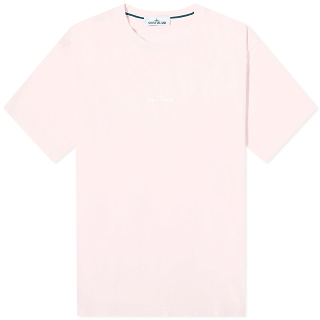 Póló Stone Island Scratched Print T-Shirt Rózsaszín | 80152RC89-V0080