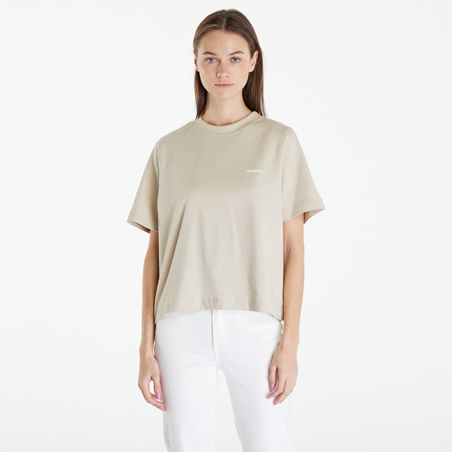 Póló Queens Essential T-Shirt With Contrast Print Beige Bézs | QNS_021