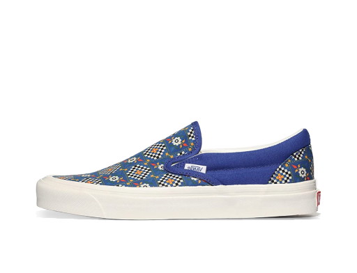 Sneakerek és cipők Vans Classic Slip-On 98 DX Anaheim Factory Tile Checkerboard Blue Kék | VN0A5KX8B0S