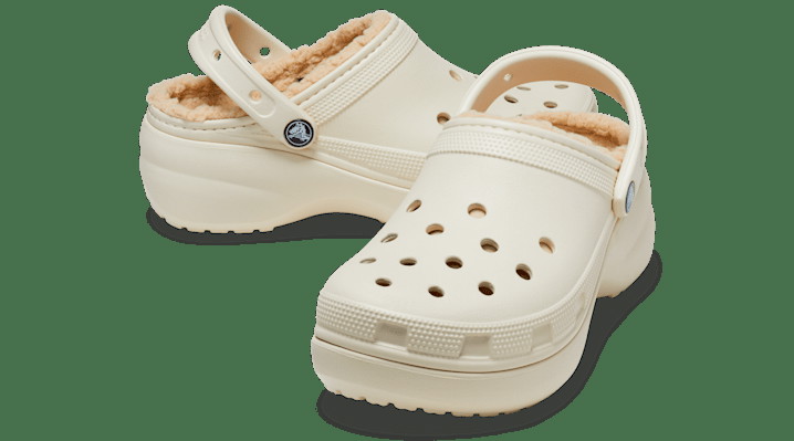Sneakerek és cipők Crocs Classic Platform Lined Clogs W Bézs | 207938-2Y2, 1