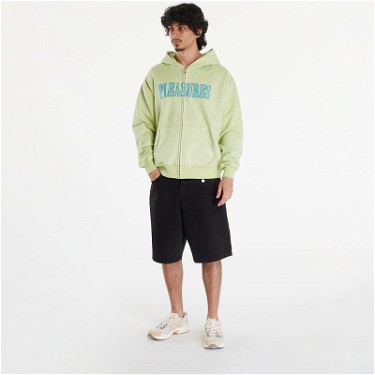 Sweatshirt Pleasures Onyx Zip Up Hoodie Faded Lime Zöld | P24SU011 LIME, 2
