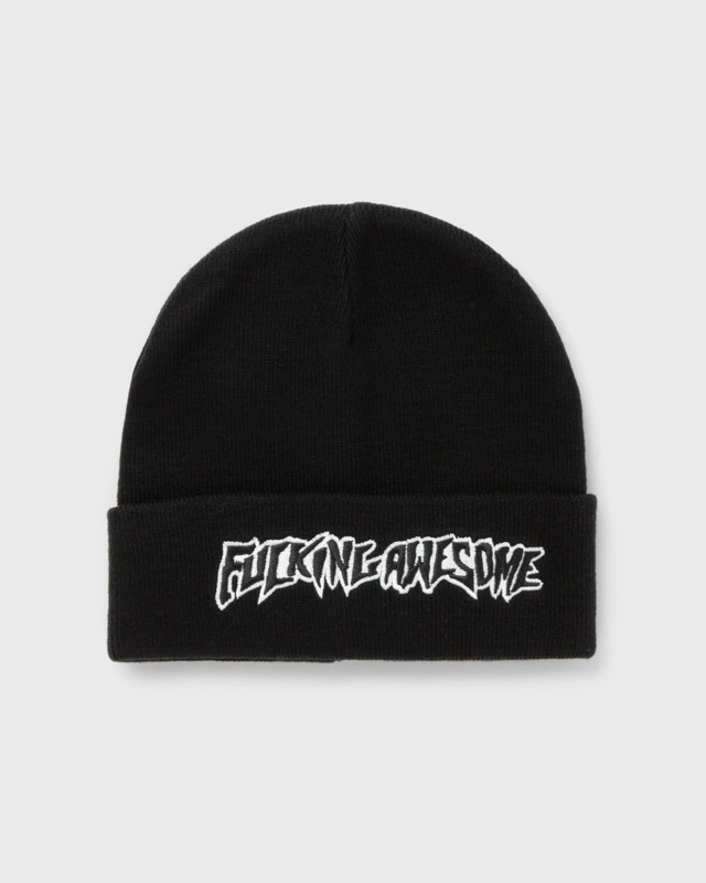 Beanie sapkák Fucking Awesome Stamp Cuff Beanie Fekete | PN8271-BLACK