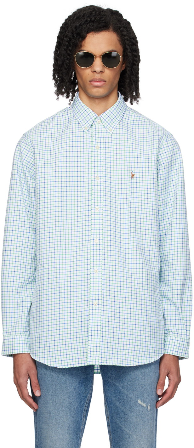 Ing Polo by Ralph Lauren Multicolor Tattersall Performance Shirt Türkizkék | 710934687003