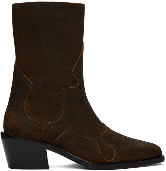 Ruházat Eckhaus Latta Brown Cowboy Boots Barna | FEKLMCOWB05106