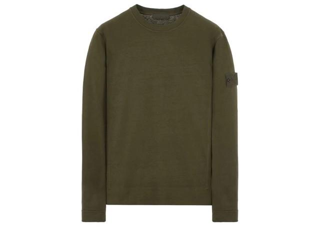 Pulóver Stone Island Felpa Ghost Crewneck Zöld | 611F3 / 7815611F3 V0054