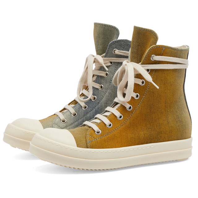 Sneakerek és cipők Rick Owens DRKSHDW Gradient Denim Barna | DS01D1800-SKYDE-4653D1