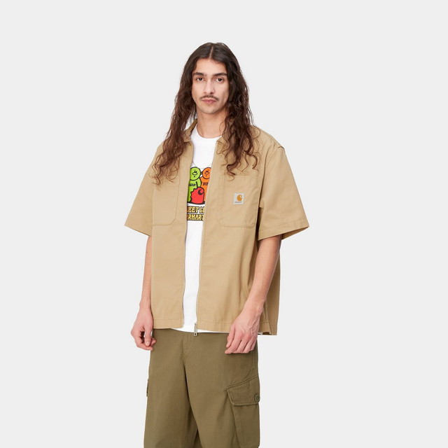 Ing Carhartt WIP S/S Sandler Shirt Bézs | I033277_1YA_02