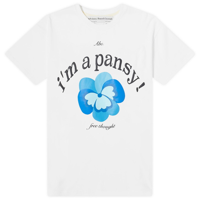 Póló Advisory Board Crystals Pansy Szürke | ABC-CT-T001-PANSY-WHT