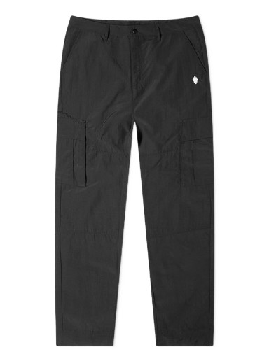 Oldalzsebes nadrágok Marcelo Burlon Cross Nylon Cargo Pant Fekete | CMCF014F22FAB0011001