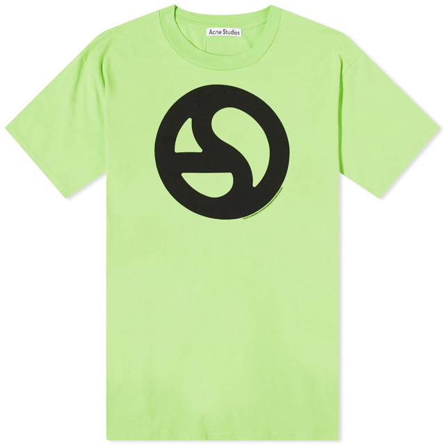 Póló Acne Studios Everest Logogram T-Shirt Zöld | CL0265-ABF