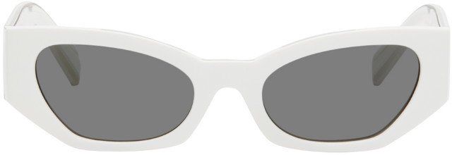 White DG Elastic Sunglasses