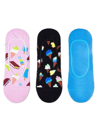 Zoknik és harisnyanadrágok Happy Socks 3-Pack Ice Cream Liner Sock Többszínű | ICE18-3300