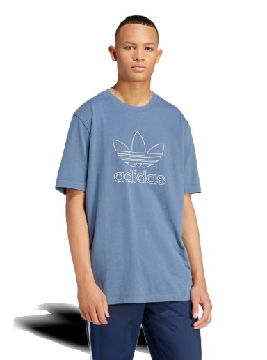 Póló adidas Originals Adicolor Outline Trefoil Tee Kék | IR8002