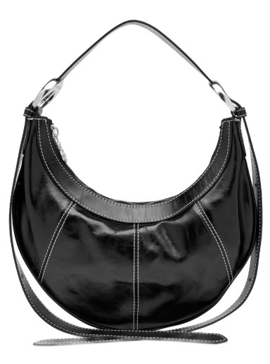 Válltáskák Marine Serre Soft Moon Cross Body Bag Fekete | WBA003-BK99