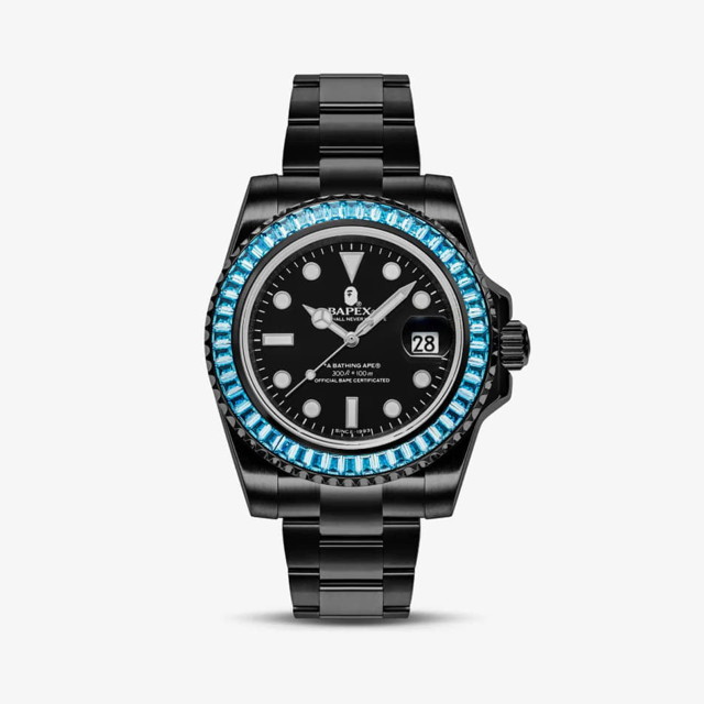 Órák BAPE A BATHING APE Type 1 Bapex Crystal Stone Watches Green Zöld | 001WHJ301004I GRN