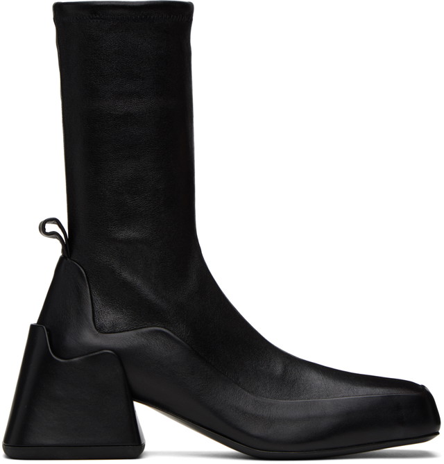 Ruházat Jil Sander Black Leather Ankle Boots Fekete | J16WU0020_P1758