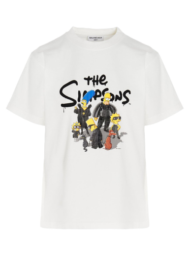 Póló Balenciaga The Simpsons x Small Fit T-Shirt Fehér | 670943TLVG70901