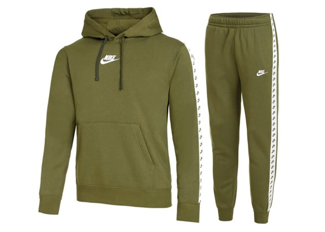 Tréningruha Nike Sportswear Essential Fleece Tracksuit Light Green Zöld | DM6838-326