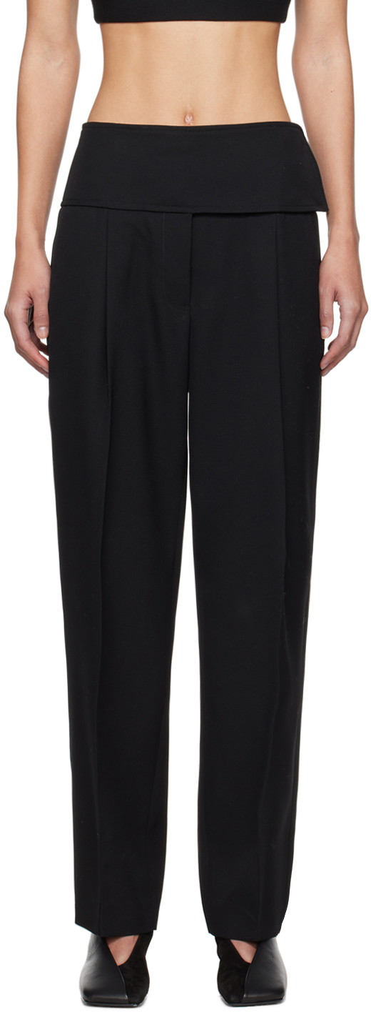 Nadrág Jil Sander Belted Trousers Fekete | J52KA0008_J40002