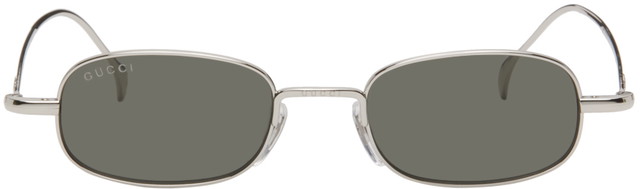 Napszemüveg Gucci Gucci Silver Rectangular Sunglasses Zöld | GG1648S-008