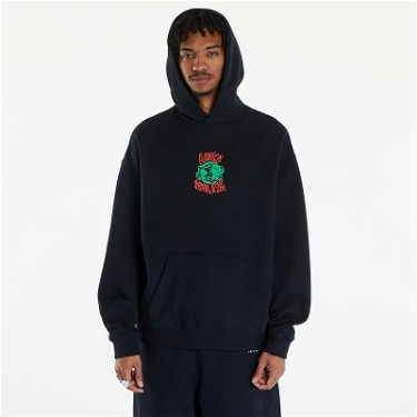 Sweatshirt Awake NY Globe Hoodie Black Fekete | AWK-SP24-HD001-BLK, 0