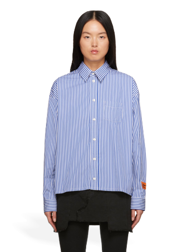 Ing HERON PRESTON Striped Shirt Kék | HWGE005F23FAB0014632
