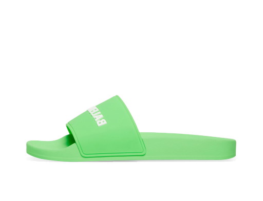 Sneakerek és cipők Balenciaga Pool Slide Green White Zöld | 565826W1S823590