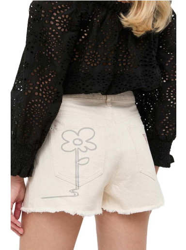 x Banksy High Waist Denim Shorts