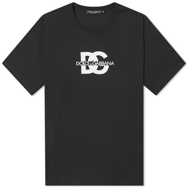 Póló Dolce & Gabbana D&G Logo T-Shirt Fekete | G8PN9TG7M1C-N0000